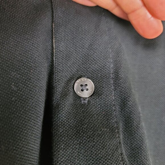 Coach Men Polo Shirt Signature Logo XXL Classic Black Designer Polo - Picture 10 of 14